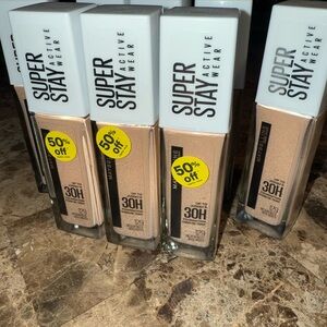 Maybelline Super Stay Active Wear Foundation shade 129 medium beige  lot of 8!